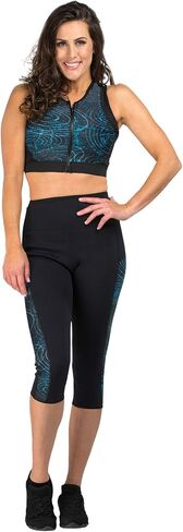 Delfin Spa Women's Heat Maximizing Neoprene Workout Capris in Saudi Arabia