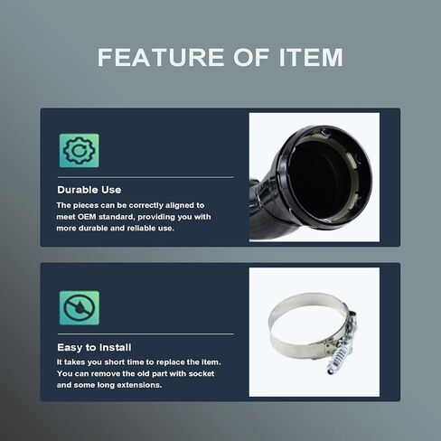 667-300 Cold Side Intercooler Pipe Kit, Compatible with Ford F-250 F-350 F-450 F-550 Super Duty 6.7L V8 Powerstroke 2011 2012 2013 2014 2015 2016, Upgrade Intercooler Pipe in Kuwait