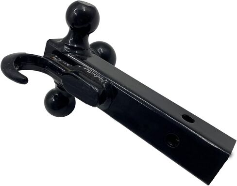 حامل وصلة مقطورة ثلاثي الكرات مقاس 2 بوصة مع خطاف سحب ودبوس، ثلاثي الكرات (1-7/8 بوصة، 2 بوصة، 2-5/16 بوصة)، لجهاز استقبال وصلة سحب الشاحنة الصغيرة in Kuwait