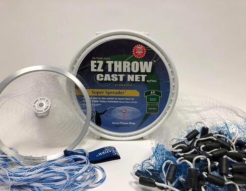 10143 EZ Throw 750، شفاف، نصف قطر 4 بوصات، شبكة 3/8 بوصة، 3/4 رطل WTS in Kuwait