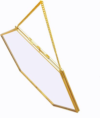 Gold Glass Frame for Coin Display, Coins Display Stands, Wall Hanging Coin Collecting Holders, Currency Dollar Collection Holders for Collectors, Glass Piggy Bank (Hexagonal) in Saudi Arabia