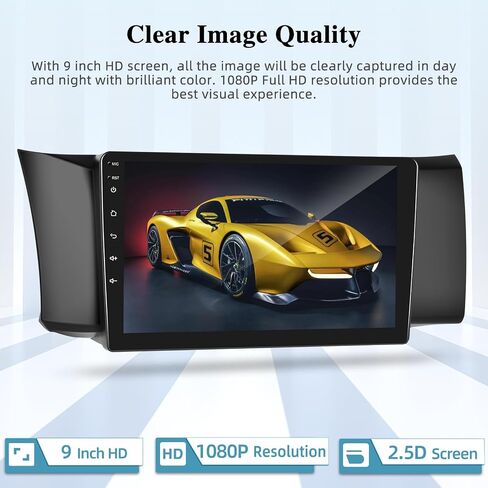 [2+64G] راديو سيارة لسيارة Toyota GT86 / Subaru BRZ 2012-2016 - Carplay اللاسلكي وAndroid Auto - شاشة لمس 9 بوصة ستيريو سيارة Android مع GPS Sat Navi/WiFi/Mirror Link/SWC + كاميرا احتياطية AHD in Saudi Arabia
