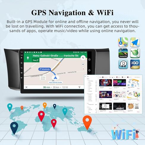 [2+64G] راديو سيارة لسيارة Toyota GT86 / Subaru BRZ 2012-2016 - Carplay اللاسلكي وAndroid Auto - شاشة لمس 9 بوصة ستيريو سيارة Android مع GPS Sat Navi/WiFi/Mirror Link/SWC + كاميرا احتياطية AHD in Saudi Arabia