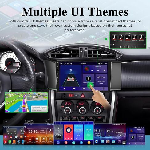 [2+64G] راديو سيارة لسيارة Toyota GT86 / Subaru BRZ 2012-2016 - Carplay اللاسلكي وAndroid Auto - شاشة لمس 9 بوصة ستيريو سيارة Android مع GPS Sat Navi/WiFi/Mirror Link/SWC + كاميرا احتياطية AHD in Saudi Arabia