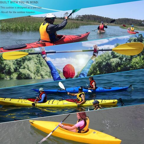 وسادة مقعد كاياك مضادة للانزلاق - مقعد كوشن كاياك مقاوم للماء - وسادة مقعد جل كاياك للجلوس في قوارب الكاياك، قوارب الكاياك القابلة للنفخ، الزورق والقارب. in Kuwait