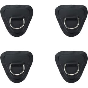 4pcs D Ring Patches Stainless Steel D Ring Patch for PVC Inflatable Boat Paddle Board Rafting Accessories Round White