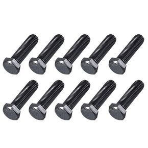 METALLIXITY Hex Head Bolts (5/16-18 x 1") 20Pcs, 304 Stainless Steel 18-8, Fully Threaded, External Hex Drive, Hex Head Screw Bolt, Black Oxide