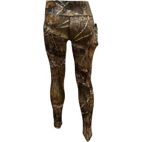 طماق Realtree Edge مموهة بالكامل للنساء عالية الخصر للرياضة واليوجا وصالة الألعاب الرياضية وأسلوب الحياة والصيد وصيد الأسماك والمغامرات الخارجية