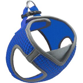 KRUZ PET KZA308-14S حزام عاكس للضوء على شكل حرف V للكلاب - بدون سحب، ملاءمة سريعة، مريح، حزام فيلكرو قابل للتعديل للحيوانات الأليفة للمشي والتدريب - كلاب صغيرة ومتوسطة - أحمر، صغير