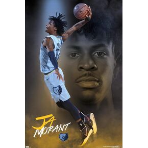 Trends International NBA Memphis Grizzlies - Ja Morant 20 Wall Poster, 22.37" x 34.00", Premium Unframed Version