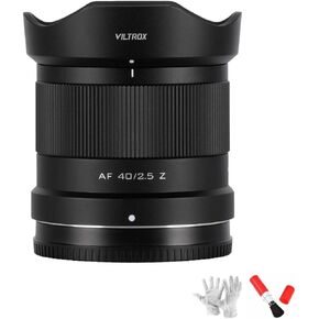 Viltrox AF 40mm F2.5 Z Mount Lens Full Frame Auto Focus Lens for Nikon Mirrorless Cameras Z5 Z50 Z6II Z7II ZFC Z30 Z9 Z8 Z6 Mark II Z7 Mark II Lightweight & Compact Prime Lens for Street Photography