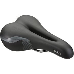 Terry Cite Y Gel Bike Saddle | Bicycle Seat Optimized for Men - Flexible & Comfortable | Sit Bone Support, Shock Absorbing Elastomers, Low Profile, Flat Top