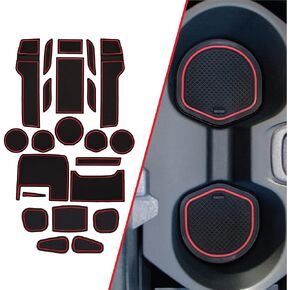 CupHolderHero fits Honda CRV Accessories 2017-2022 Premium Custom Interior Non-Slip Anti Dust Cup Holder Inserts, Center Console Liner Mats, Door Pocket Liners 22pc Set (Solid Black)