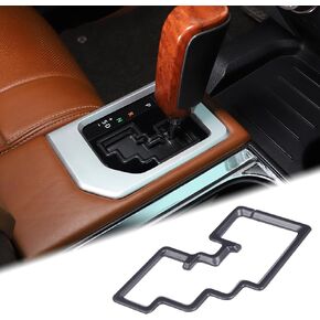 Car Central Control Gear Shift Panel Trim Cover Fit Toyot@ Tundra 2014-2021 Center Console Gear Track Decorative Frame Gear Shifter Console Anti-Scratch Frame Protection Cover ABS Interior Accessories
