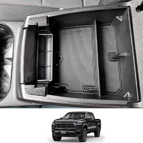 CDEFG for 2023 2024 Colorado Canyon Center Console Organizer Tray for 2023 2024 Chevy Colorado/GMC Canyon Middle Console Organizer Armrest Tray Storage Box 2024 Colorado/Canyon Truck Accessory