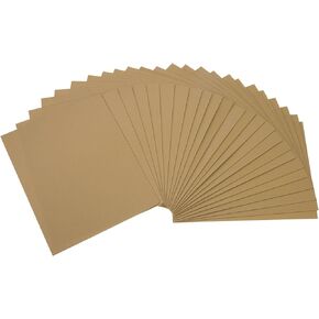 DMiotech 24 Pack 10.83 x 8.46 Inch 1.7mm Thick EVA Foam Sheets for Arts and Crafts Craft Foam Sheets Light Brown