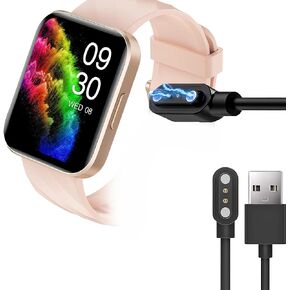 Compatible with RUIMEN Smart Watch Charger, Magnetic USB Charging Cable Replacement Charger Cable Compatible with RUIMEN D1 1.85" Smart Watch (Black)