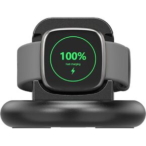 Meliya Charger Compatible with Fitbit Sense 2/Versa 4/Sense/Versa 3, Anti-Slip Charging Dock Cradle Stand for for Sense 2/Sense/Fitbit Versa 4/Versa 3 Smartwatch