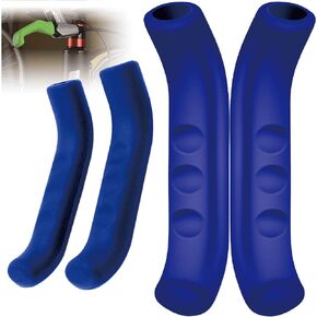 VANSIHO Mountain Bicycle Silicone Brake Lever Covers Gel Anti-Slip Brake Handle(2Pair Black)