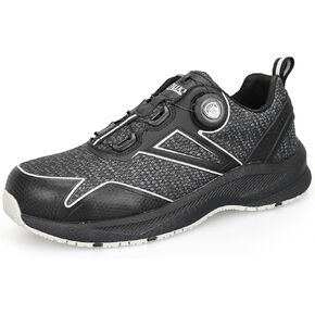 OUXX Autolock Men's Work Shoes, Comfort Popcorn Midsole & Slip-Resistant Rubber Outsole, Aluminum Toe, ASTM F2413 Shoes(OX5301BY)