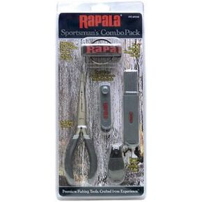 Rapala Combo Pack 6 1/2 Pliers / Jig punch/ Hook Sharpener / Clipper