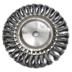 6-Inch Knotted Twisted Wire Wheel Heavy Duty