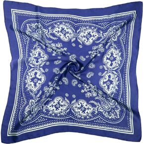 DOOBO 1 Pcs 27.5 Inches Satin Head Scarf Hair Scarf Silk Head Scarf Silk Bandana Silk Hair Wrap Square Scarf for Women Girls
