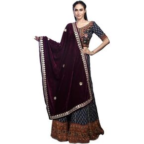Women's Embroidered Velvet Dupattas