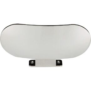 Attwood 13055-4 Chrome-Plated Ski Mirror, Universal Mount on Dash or Windshield, Shatterproof, 7 Inches W x 3 ¼ Inches H