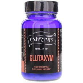 US Glutaxym 31 Caps Plant Based Proteolytic & Peptidase Starch & Sugar Support Enzymes