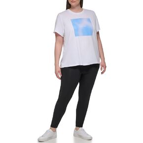 Calvin Klein Performance Women's Plus Graphic Logo Short Sleeve T-Shirt