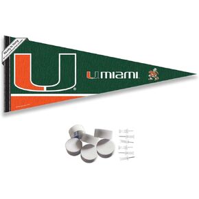 Hurricanes Pennant Flag and Wall Tack Mount Pads