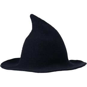 1 قطعة قبعة الهالوين النسائية قبعة محبوكة من الصوف للنساء الساحرة ديكور حفلات تنكرية زي تنكري إكسسوار in Kuwait