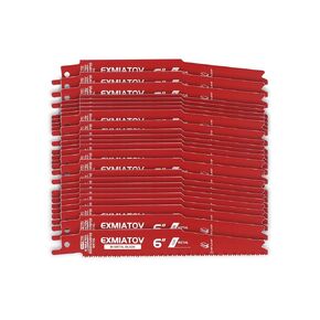 25 Pack 9 Inch 14/18 TPI Reciprocating Saw Blades for Metal Cutting, Bi-Metal Auto Dismantling Reciprocating Saw Blades for 1/16-5/16 Medium Metals, Metal Cutting Blade for Reciprocating Sawzall