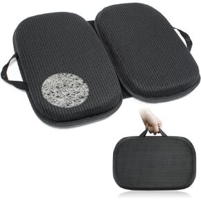 Sojoy 3 in 1 Travel Seat Cushion Portable Airplane Seat Cushion Lightweight Seat Cushion for Stadium, Camping, Bleachers, Flights, Office