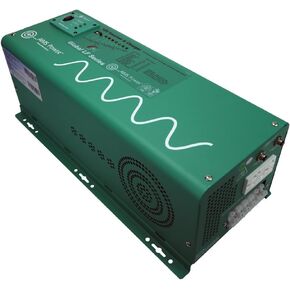 AIMS Power PICOGLF25W12V120AL Green 2500W Power Inverter Charger with Transfer Switch (12VDC to 120VAC)
