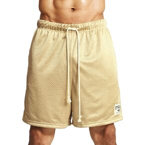 Ouber Men's Mesh Gym Shorts with Pockets Dry Fit Performance for Workouts Basketball Shorts