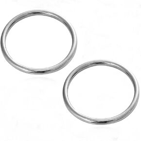 Stainless Steel 316 Round Ring Welded Marine Grade O- Rings 5/16x 3inch, 2 Pieces