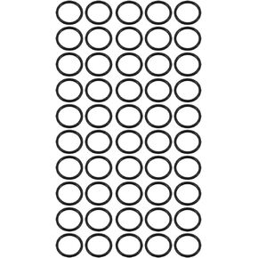 uxcell Nitrile Rubber O-Rings 5mm OD 4mm ID 0.5mm Width, Metric Sealing Gasket, Pack of 50