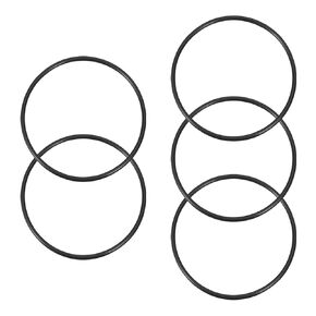 Bettomshin 10Pcs Nitrile Rubber O-Rings, 117.3mm OD 112mm ID 2.65mm Width, Metric Buna-Nitrile Sealing Gasket Washer for Faucet Household Pipeline Pressure Relief Valve Hydraulic Pipeline Black