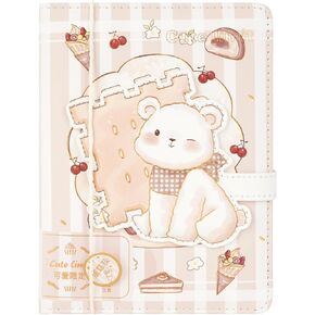 CLARA Cute Cat Journal Notebook Japanese Sketchbook with Antique Binding and Hand Painted Cover(Jungle Cat)