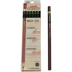 Input UKS6K6B 12 this Uni Kohitsu Shosha for hexagonal pencil 6B (japan import)