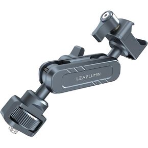 Camera Magic Arm with NATO Clamp &1/4" Screw, Universal Magic Arm with 17mm Dual Ballhead, 360 Degree Rotation Magic Arm for Monitor.Camera, Lights etc, Max Load-6kg/11Ib