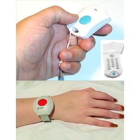 Medical Alert That Calls Family - NO Monthly FEES, Ever! Uses Landline Or Cell Phone Adapter