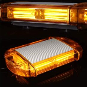 126 LED Roof Top Strobe Lights, LED Red Blue Windshield Dash Emergency Strobe Lights LED Mini Strobe Light bar with Magnetic Base for Trucks Vehicles Snow Plow