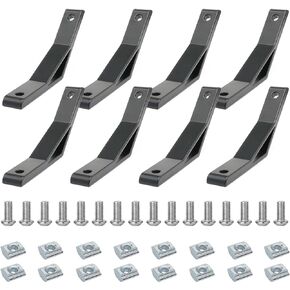 8Pcs 2020 135 Degree Angle Bracket 20 Series Aluminum Extrusion Corner 135deg Joint Connector Brace for T / V Slot 135° Joiner 45deg 2040 20/20 Extruded Aluminium Profile
