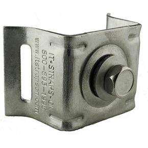 ISO SB021 Stainless Steel Bullâ€s Eye Sign Mounting Brackets, Flared Leg w/Stainless Steel Bolt & Washer, 50 per Box