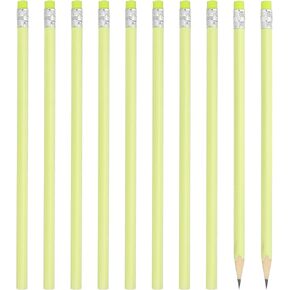PATIKIL Round Pencils, 24 Pack HB Graphite Pencils with Eraser Wood Pencils Cute Pencil for Classroom Teacher Office Supplies, Pink
