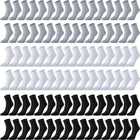 240 Pairs Mens Socks Bulk Pack Quarter Ankle Socks Athletic Moisture Sports Socks Casual Wicking Socks for Men Women Homeless Unisex