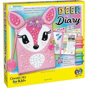 الإبداع للأطفال يوميات الغزلان - يوميات مع قفل للأطفال - مجلة كتابة 100 صفحة مع الملحقات in Kuwait